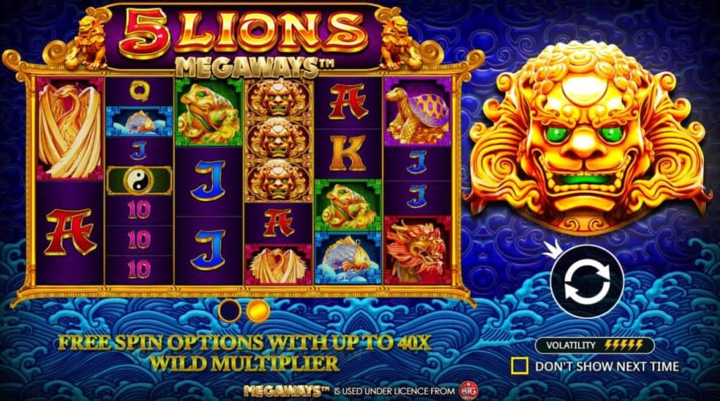 Raih Bonus X500 5 Lions Megaways di OLE777 Seru Banget